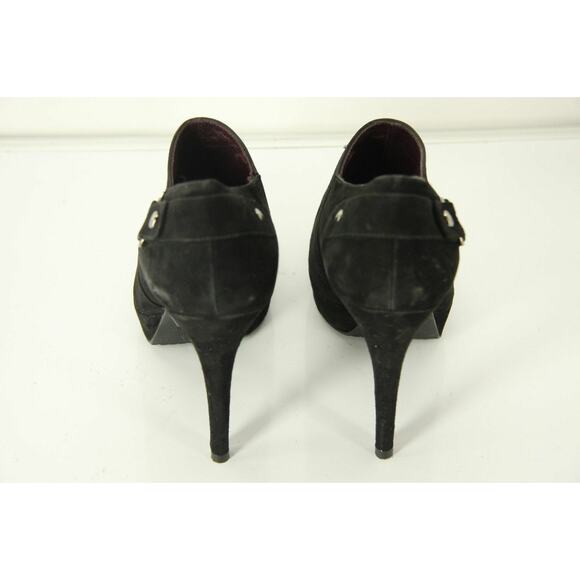 Stuart Weitzman Black Suede The Coverall Platform Ankle Heel Booties - Picture 6 of 10